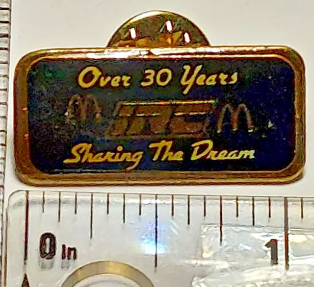 McDonald's IRC Over 30 Years Sharing The Dream  Lapel Pin (031923)
