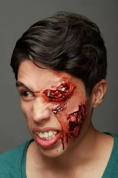 Prosthetic Wounds - Knockout - Halloween Fancy Dress Theatre Mask Accessory