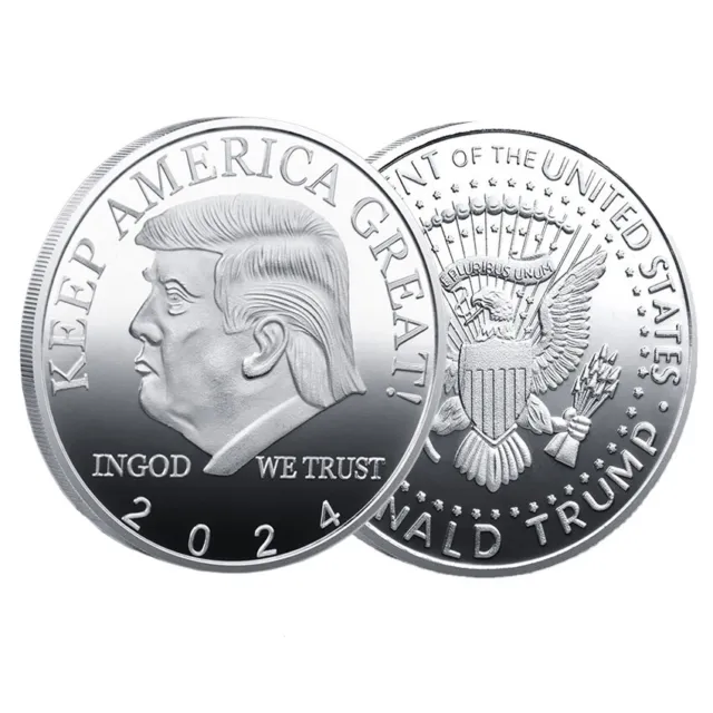Keep Americe Great EAGLE Silver 2024 Donald Trump Coin President Challenge