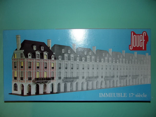 Maquette train Jouef HO, Immeuble de façade toit zinc gris ref 05