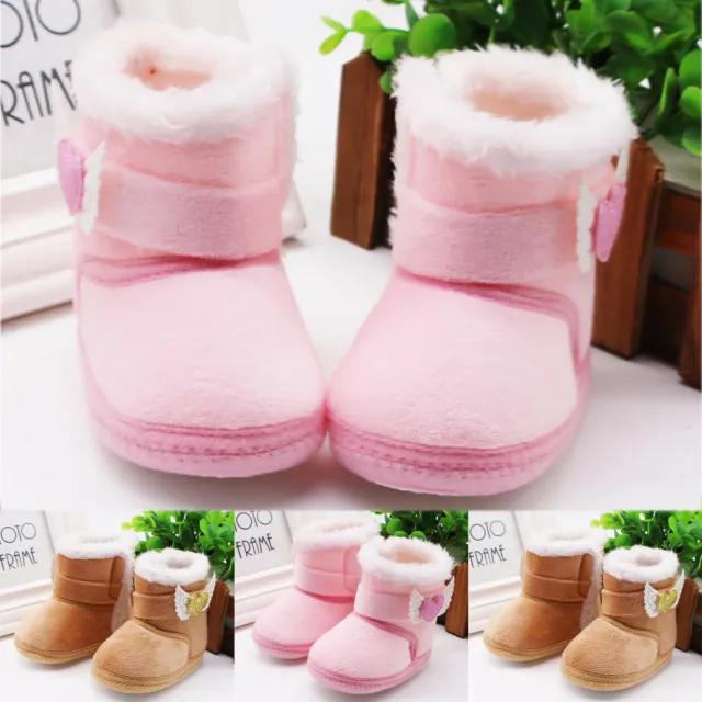 Baby Girls Boys Soft Booties Home Floor Snow Boots Infant Toddler Warming Shoes