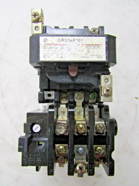 💥Ge Size 0 Motor Starter 460/480 Volt Coil 3 Pole Cr306B004