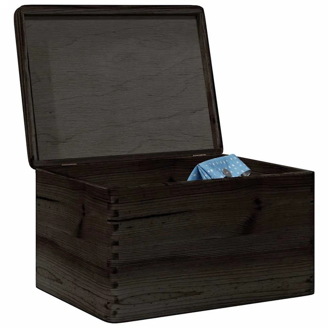 Oupados Marrone Legno Pino Scatola Scatola In Legno Naturale Scatola Legno Con Coperchio Utilizzato Per Conservare Piccoli Accessori, Tè,Caffè E Altri Oggetti, Decorazioni 20×10×6cm - 9