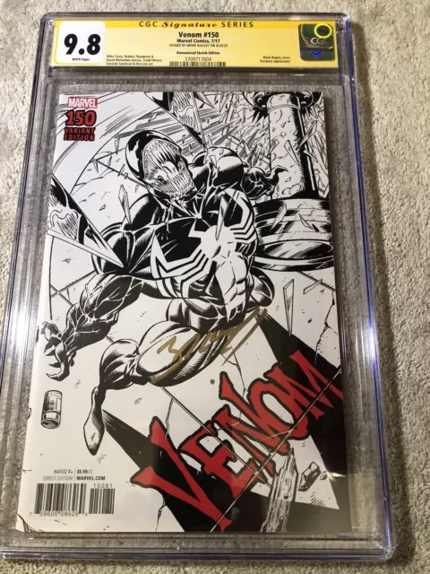 Venom 150 CGC SS 9.8 Mark Bagley 1:2000 Remastered Sketch Variant