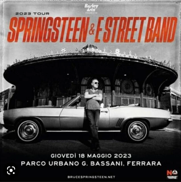1 Biglietto Ticket Concerto Bruce Springsteen Ferrara Pit B 18-05-23