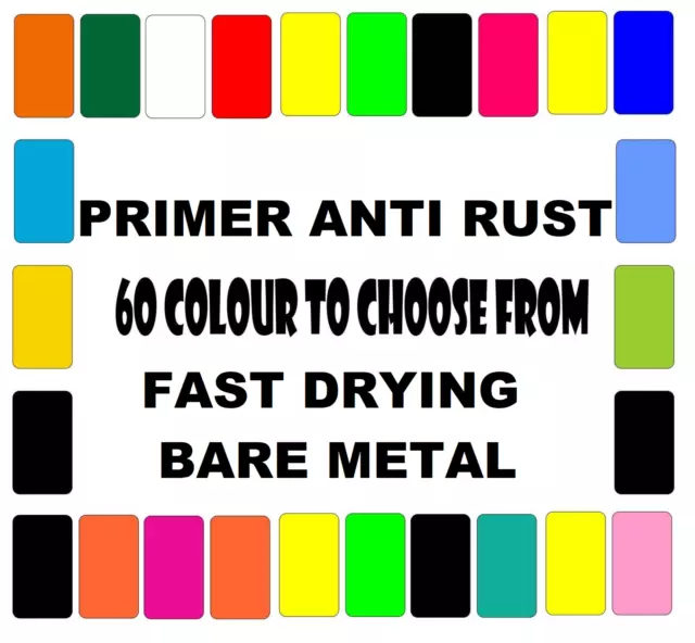 ANTI RUST Car Body Paint Steel,Wood,Metal,PRIMER Military Army BARE UNDERCOAT