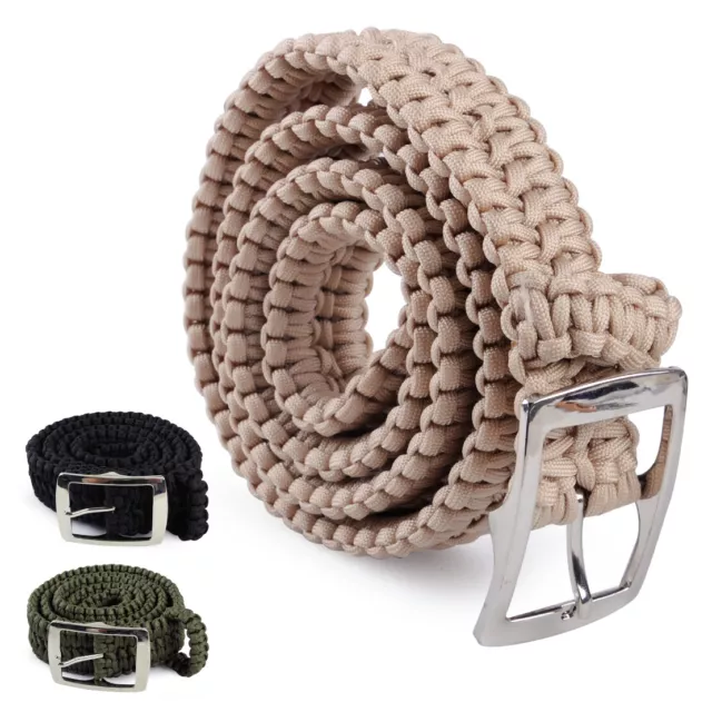 Outdoor Emergency Survival Paracord Belt Waistband Camping Equipment