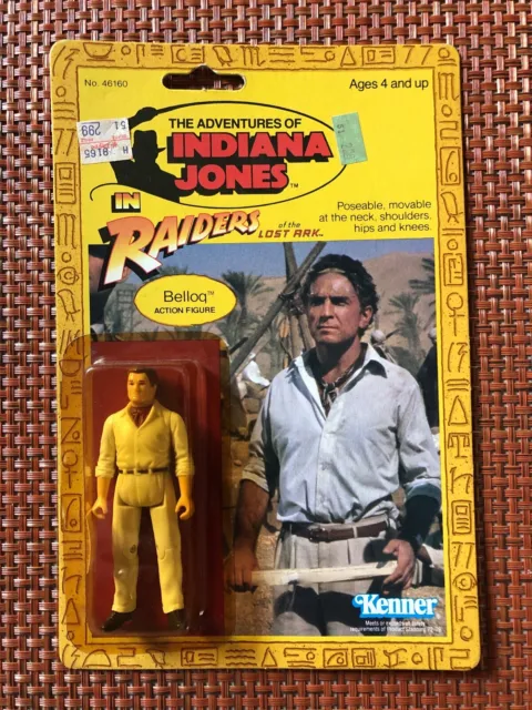 Vintage 1982 Kenner Indiana Jones Raiders of the Lost Ark ROTLA BELLOQ - MOC