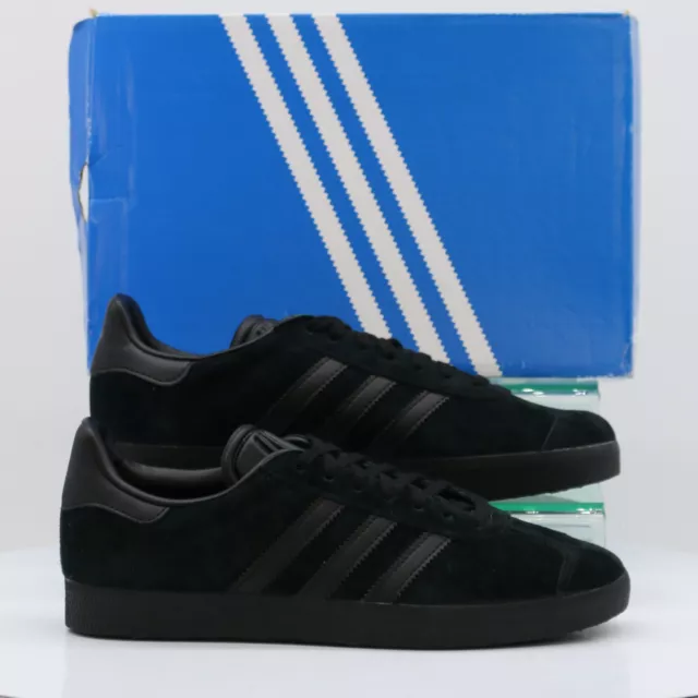 Adidas Originals Gazelle Mens Trainers Uk 6 Eu 39 1/3 Black Suede Rrp £85 Mc