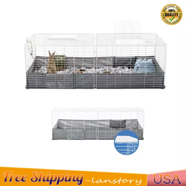 NEW Open Living Pet Rabbit Cage Guinea Pig Habitat Home w/Roof Top Panels 60x30
