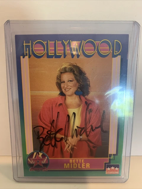 Starline Hollywood Autograph Card #114 BETTE MIDLER Singer Actress Comedian 1991