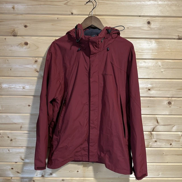 ROHAN MENS MOUNTAIN Pass Waterproof Jacket Hidden Hood Olive Green Size Large 32.50 PicClick UK