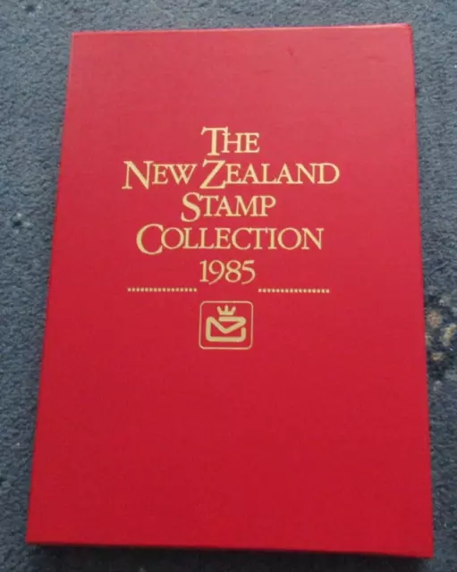 1985 The New Zealand Annual Stamp Collection Album with Stamps and Certificate