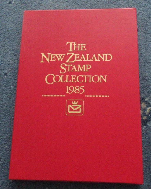 1985 The New Zealand Annual Stamp Collection Album with Stamps and Certificate