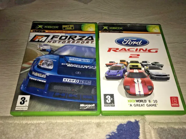 2x MICROSOFT XBOX GAMES Forza Motorsport & Ford Racing 2 3+