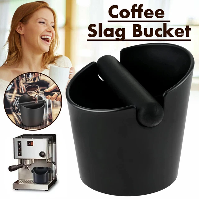 Coffee Knock Box Coffee Residue Bin Bucket Coffee Grounds Container & Knock Bar
