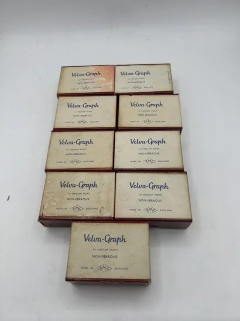 9 Boxes Of 144 Philip & Tacey Ltd Velva-Graph Medium Dip Pen Nibs