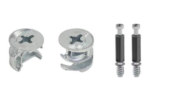 HAFELE MINIFIX 12MM BULLONI BLOCCO CAMME & TASSELLI DI FISSAGGIO RACCORDI MOBILI CONFEZIONE - Foto 11