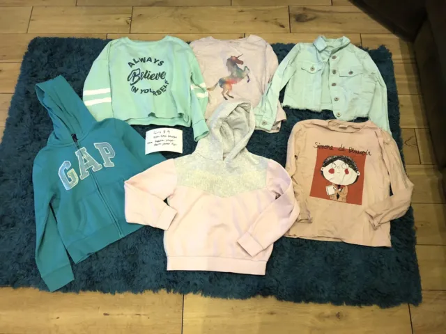 Girls age 8-9 years clothes bundle Next GAP Zara hoodie jumper denim jacket tops