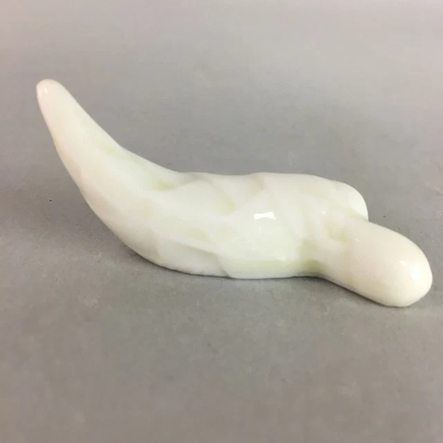 Japanese Porcelain Chopstick Rest Holder Vtg Sprout Design Handmade CR174