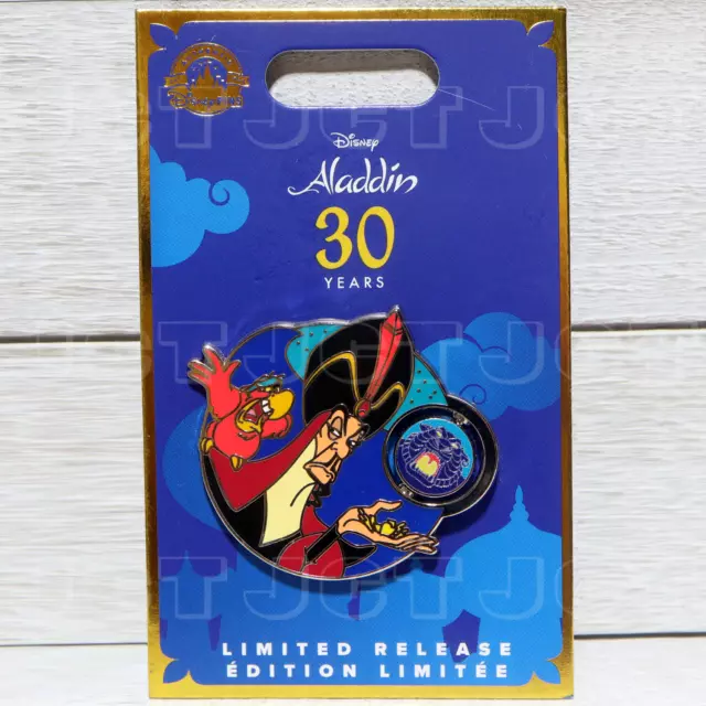 DISNEY PARKS - Aladdin - 30th Anniversary Jafar and Iago - Pin On Card ...