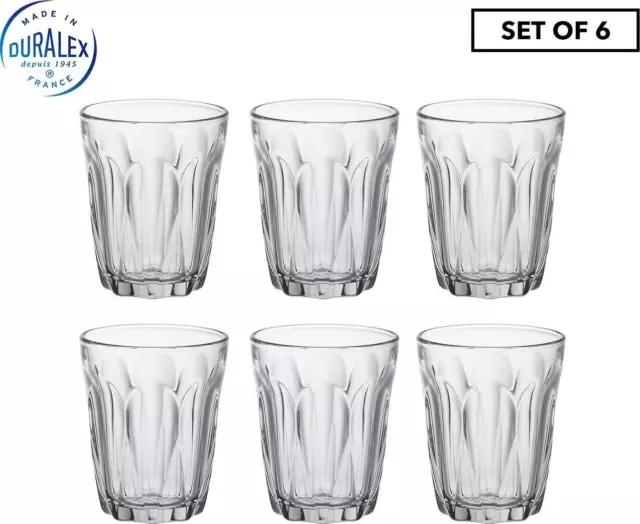 Set of 6 Duralex 90mL Provence Tumbler Glasses