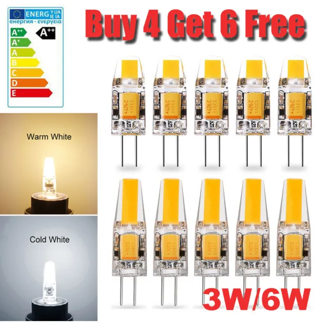 G4 3W 6W LED COB Light Bulb Dimmable Capsule Lamp AC DC 12V Replace Halogen Bulb
