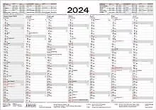 Tafelkalender A5 2024: 14 Monate auf Vorder- und Rücksei... | Buch | Zustand gut