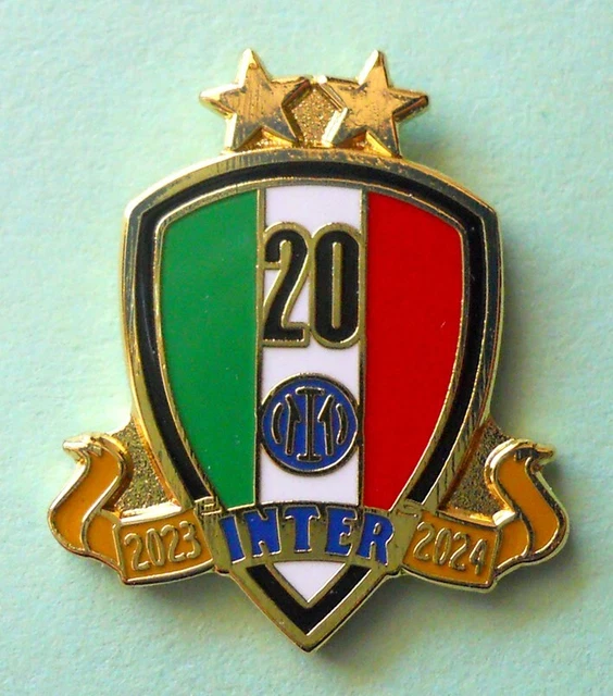 DISTINTIVO SPILLA PIN INTER CAMPIONE D'ITALIA 2023-2024 - 20° scudetto - FR1504 EUR 15,00 - IT