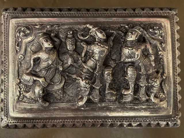 950 Solid Silver Original Burma Box, 531 g