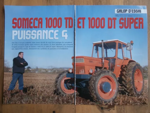 DOCUMENTS LE TRACTEUR SOMECA 1000 TD et 1000 DT SUPER de 1970 / 16 Pages