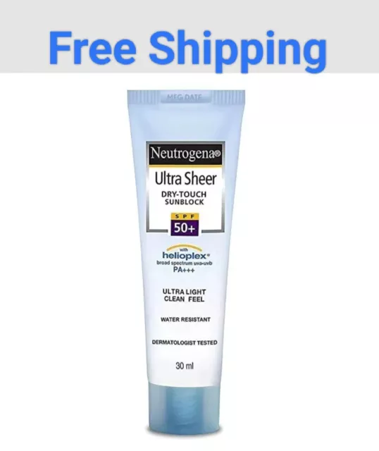 Neutrogena Ultra sheer SPF 50+ Dry Touch SUNBLOCK Sunscree Face cream 30ml