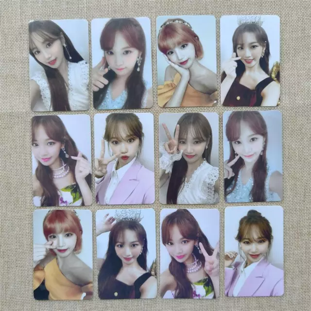 Kpop IZONE BLOOM*IZ 1st Album Photocard Self Made Autograph Photo Card Set of 12 2