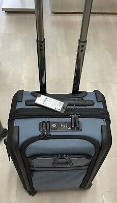 Tumi Alpha 3 Continental  Dual Access 4 Wheel Carry-On Storm Blue