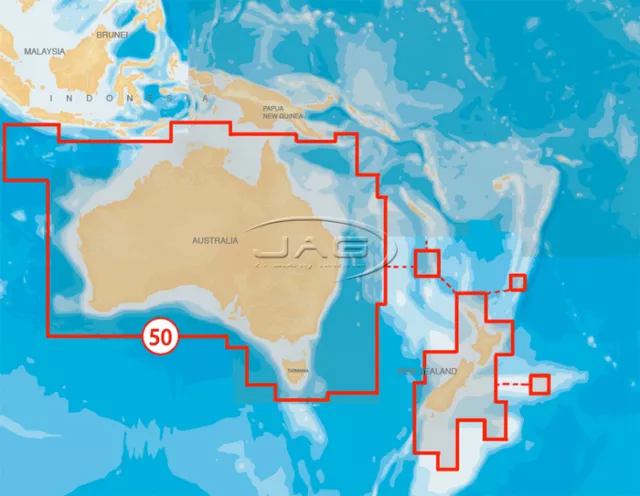 Navionics+ Gold Xl9 50Xg Card Australia-Wide & New Zealand Nz Maps Chart Gps Sd 2