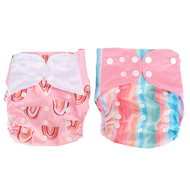 New 2Pcs Baby Diapers Breathable Washable Reusable Toddler Training Pants For
