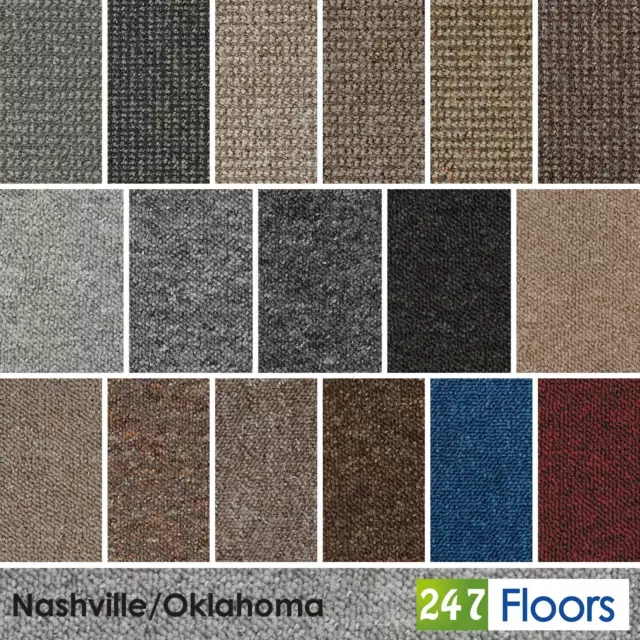 Berber Loop Pile Carpet Carpets Hardwearing Stain Resist Grey £5.99m² Hall CHEAP