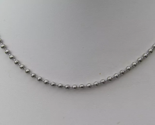 Spectacular Solid Stainless Steel #3 Ball Chain Necklaces Your Choice of Length