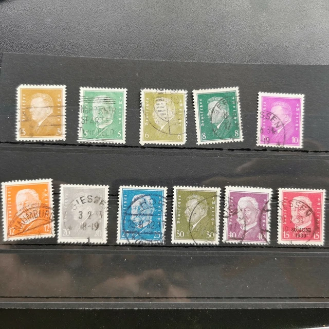 Kleines Lot / DR: Ebert/ Hindenburg verschiedene - gestempelt !!!