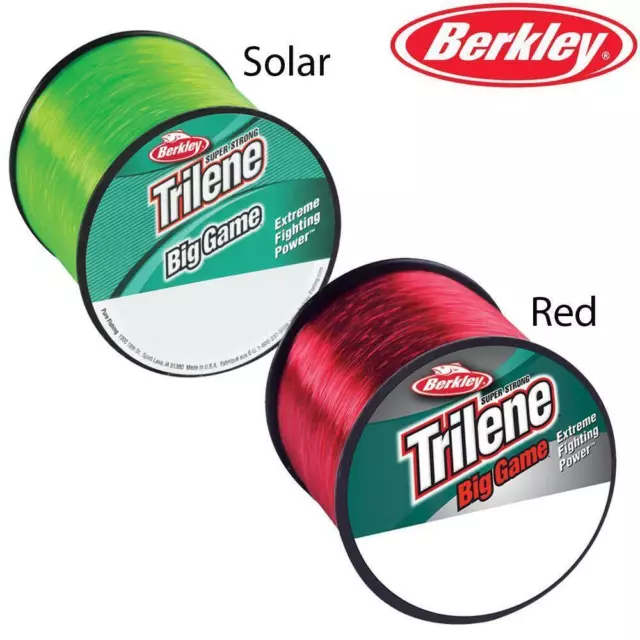 Berkley Trilene Big Game Mono Sea Beach Fishing Line Solar Green Or Red