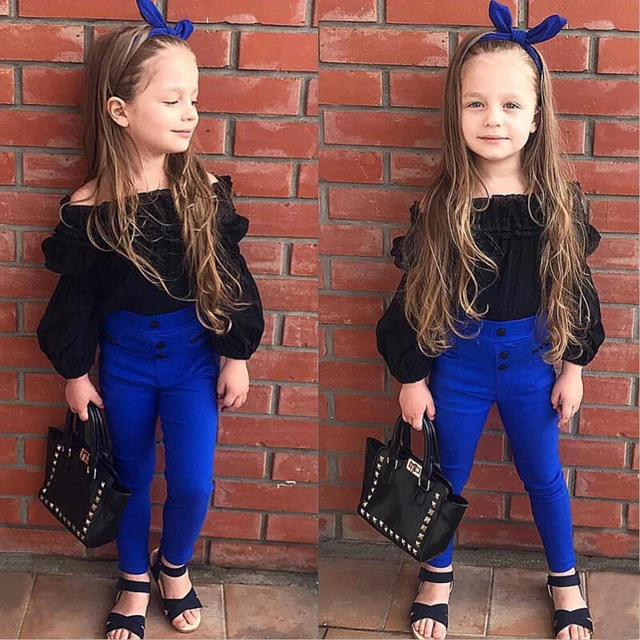 Newborn Baby Toddler Girls Romper Tops Jumpsuit Pants Clothes Outfits Set