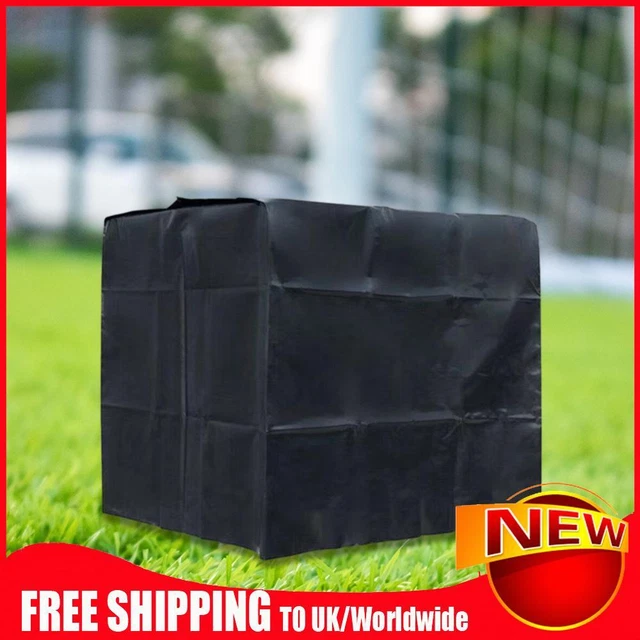 1000L IBC Ton Tote Cover Dustproof Tank Tarpaulin Heat Insulation (Black)