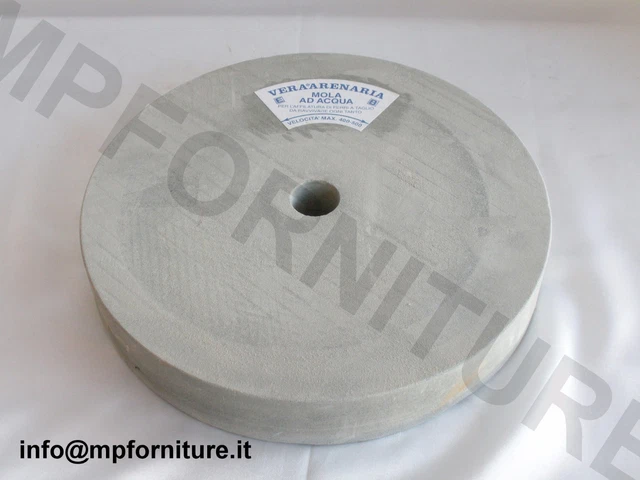 DISCO MOLA AD ACQUA IN PIETRA ARENARIA PER AFFILATURA COLTELLI