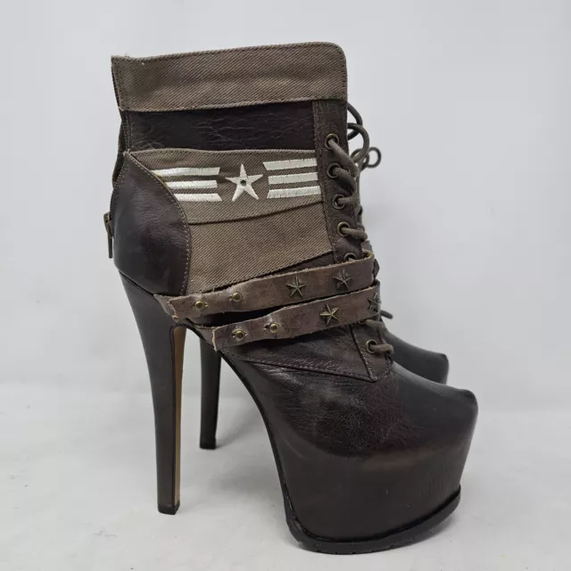 ZIGI Girl Z-JO Stiletto Boots Shoe SZ 9 Women 6” Heels Tan Nubuck Style