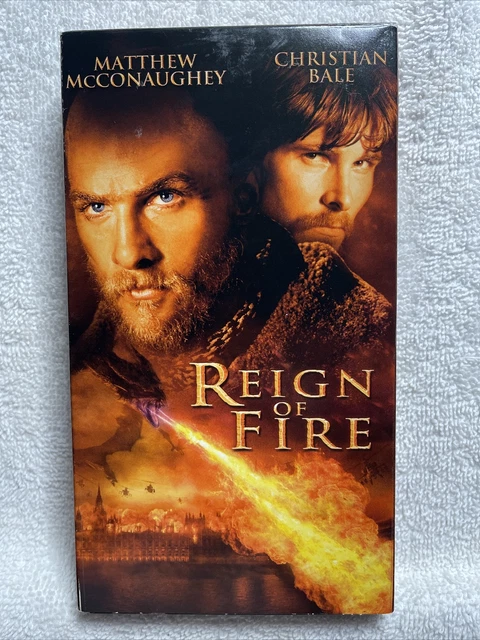 REIGN OF FIRE (VHS, 2002) Matthew McConaughey - Christian Bale - Pre