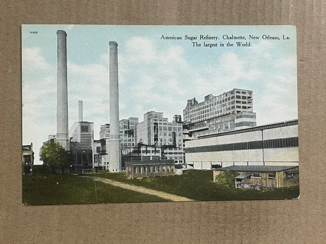 Postcard American Sugar Refinery Chalmette New Orleans LA Louisiana Vintage PC