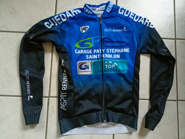 Maillot Cycliste Vintage NORET – VC St Malo – Taille S – État Correct
