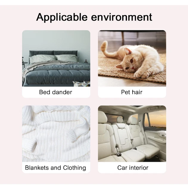 Pet Hair Lint Remover Sofa Cloth Lint Cleaning Brush Dog Cat Fur Roller Reusable 6