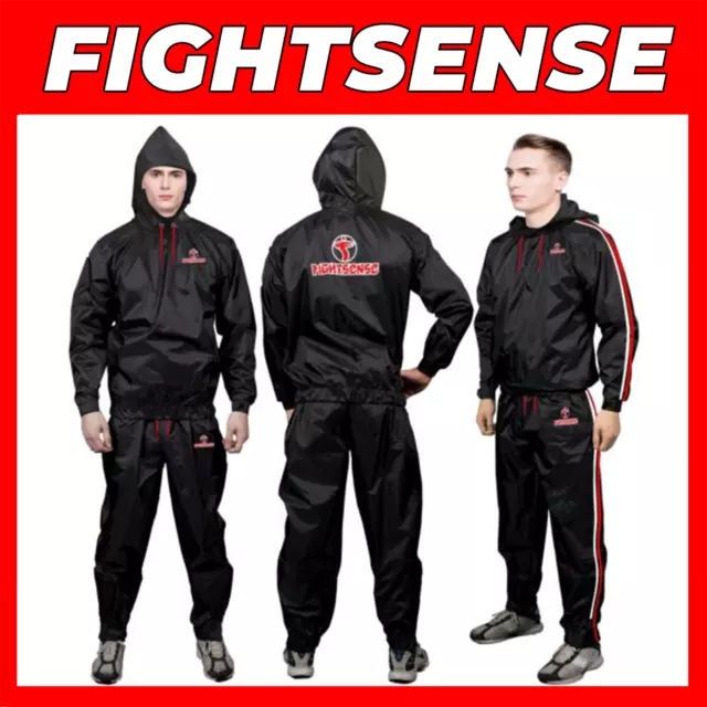 FIGHTSENSE Heavy Duty Sauna Suit for Men and Women Exercise Gym Fitness