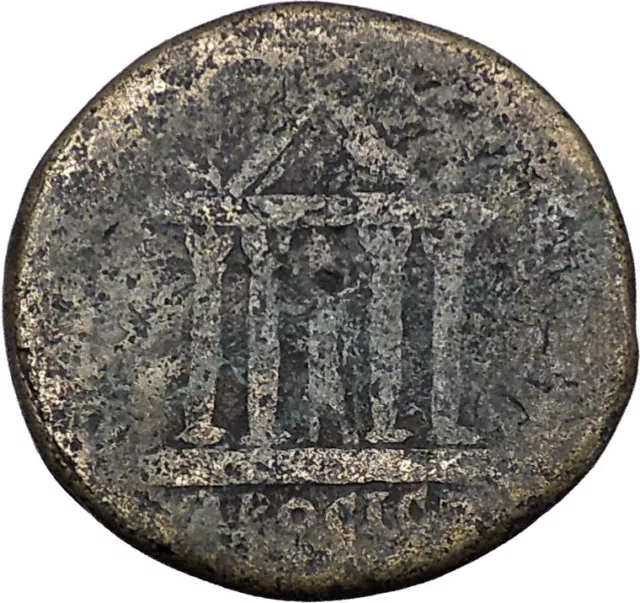 CARACALLA Nicopolis ad Istrum Rare Ancient Roman Coin Temple of Serapis  i48475